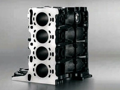 Cylinder block for automotive engines