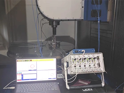 Thermal deformation measurement and compensation test